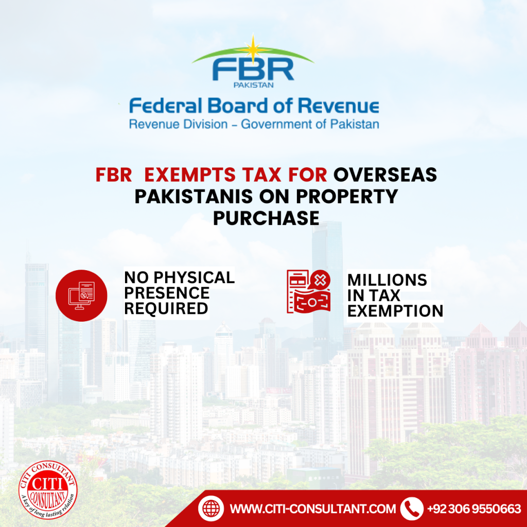 FBR Tax Exemption for overseas pakistanis